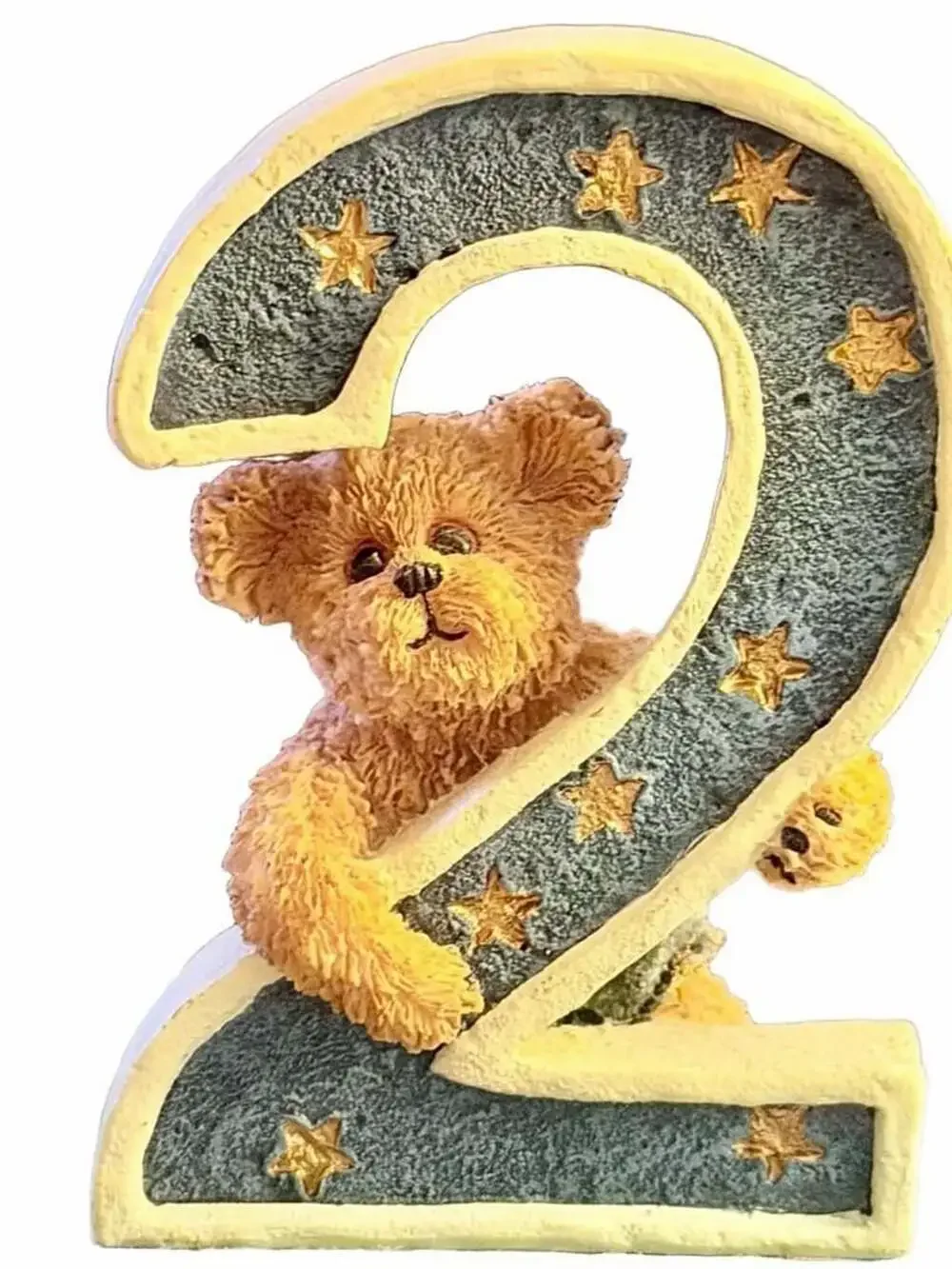 Retired Vintage Boyds Bears T.T. Beanster 2nd Birthday Number Figurine